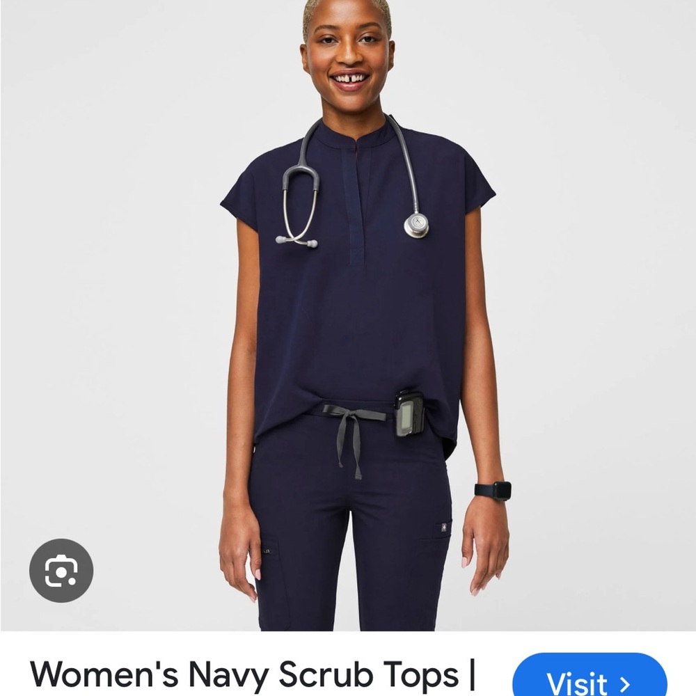 Figs Rafaela Size Small Navy